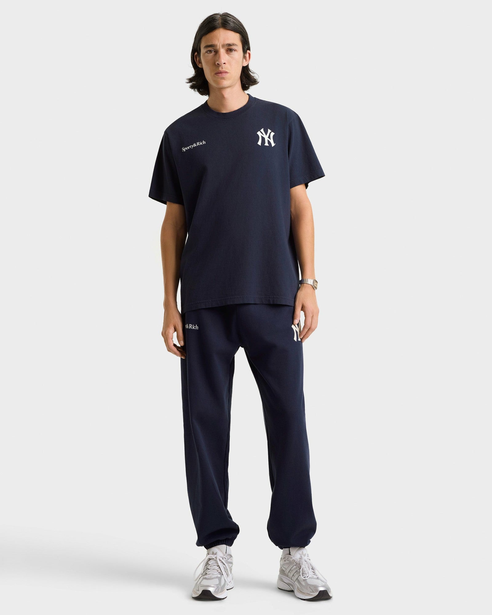 Heritage Yankees Serif Sweatpant - Navy/White Sporty & Rich Online