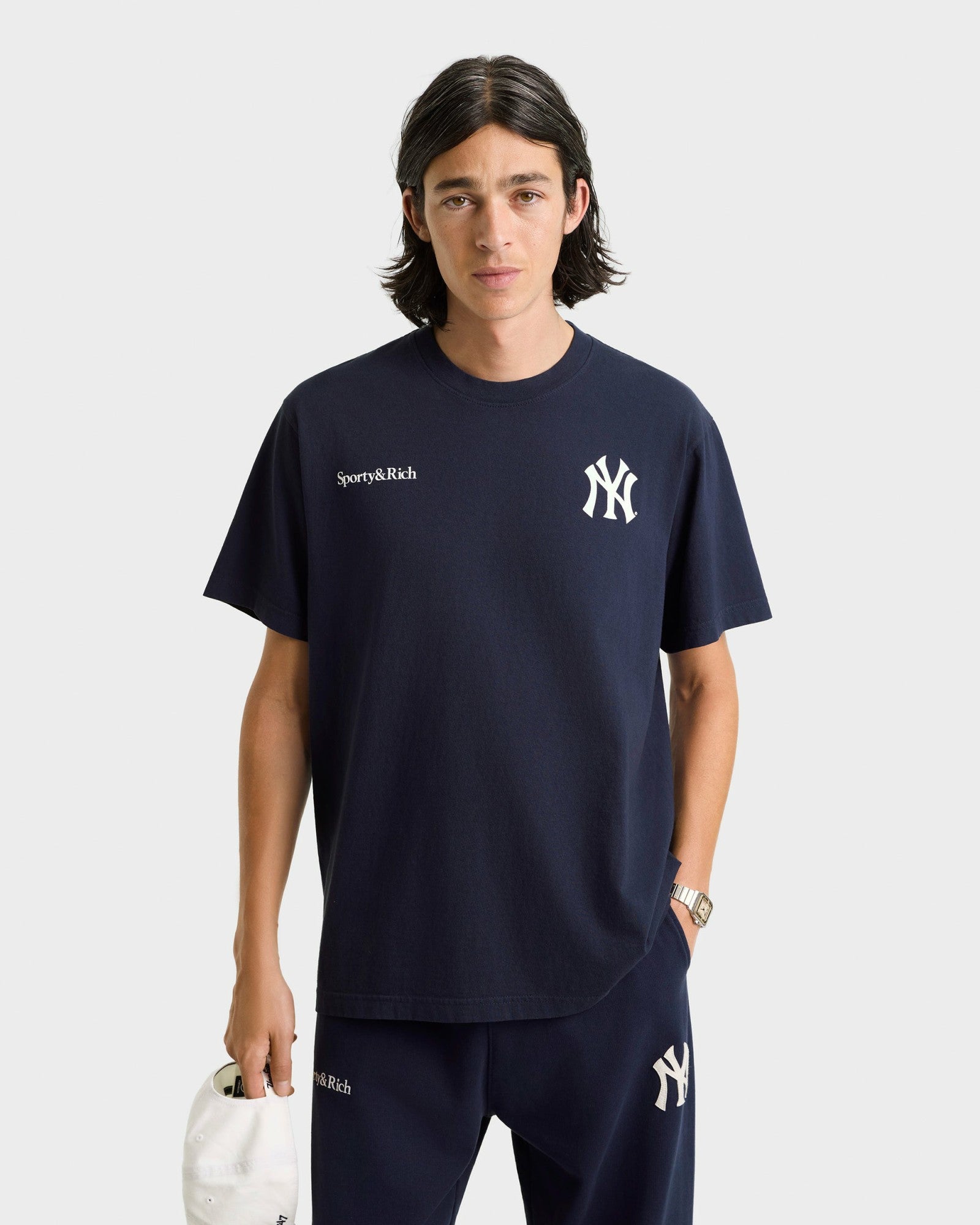 Heritage Yankees Serif Sweatpant - Navy/White Sporty & Rich Online
