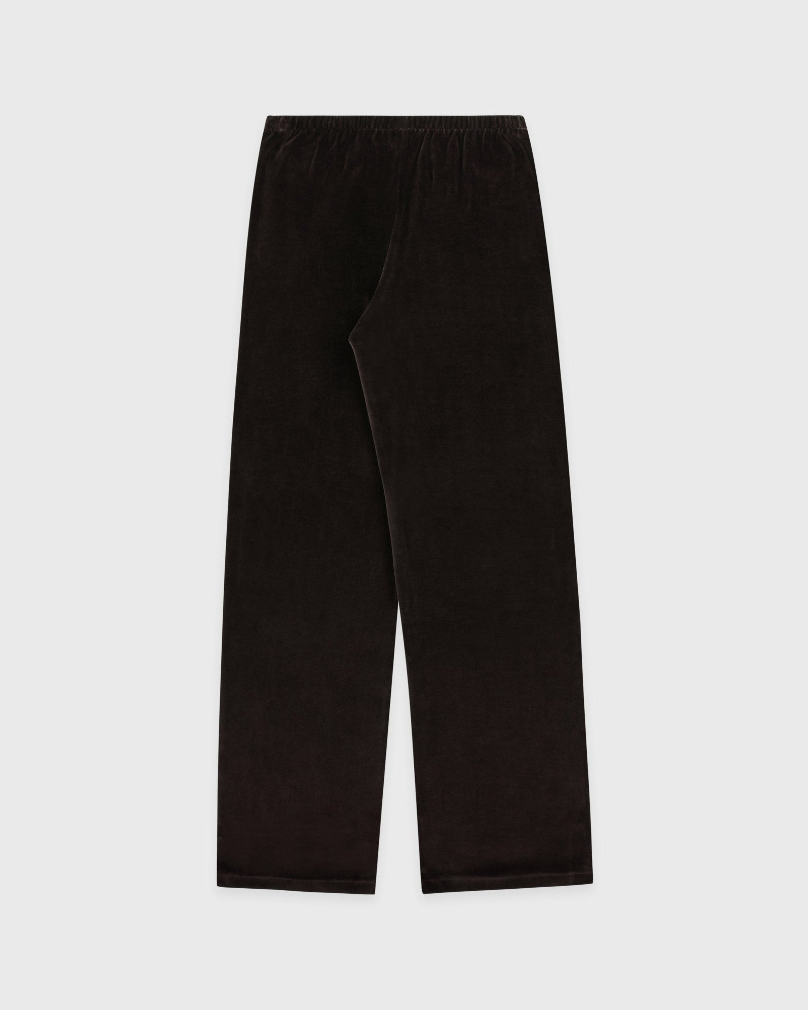 NY Crest Velour Sweatpant - Chocolate/Ecru Sporty & Rich US