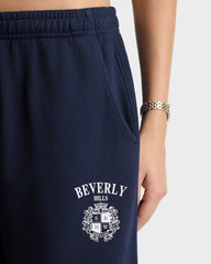 BH Crest Wide Sweatpant - Navy/White Sporty & Rich Online