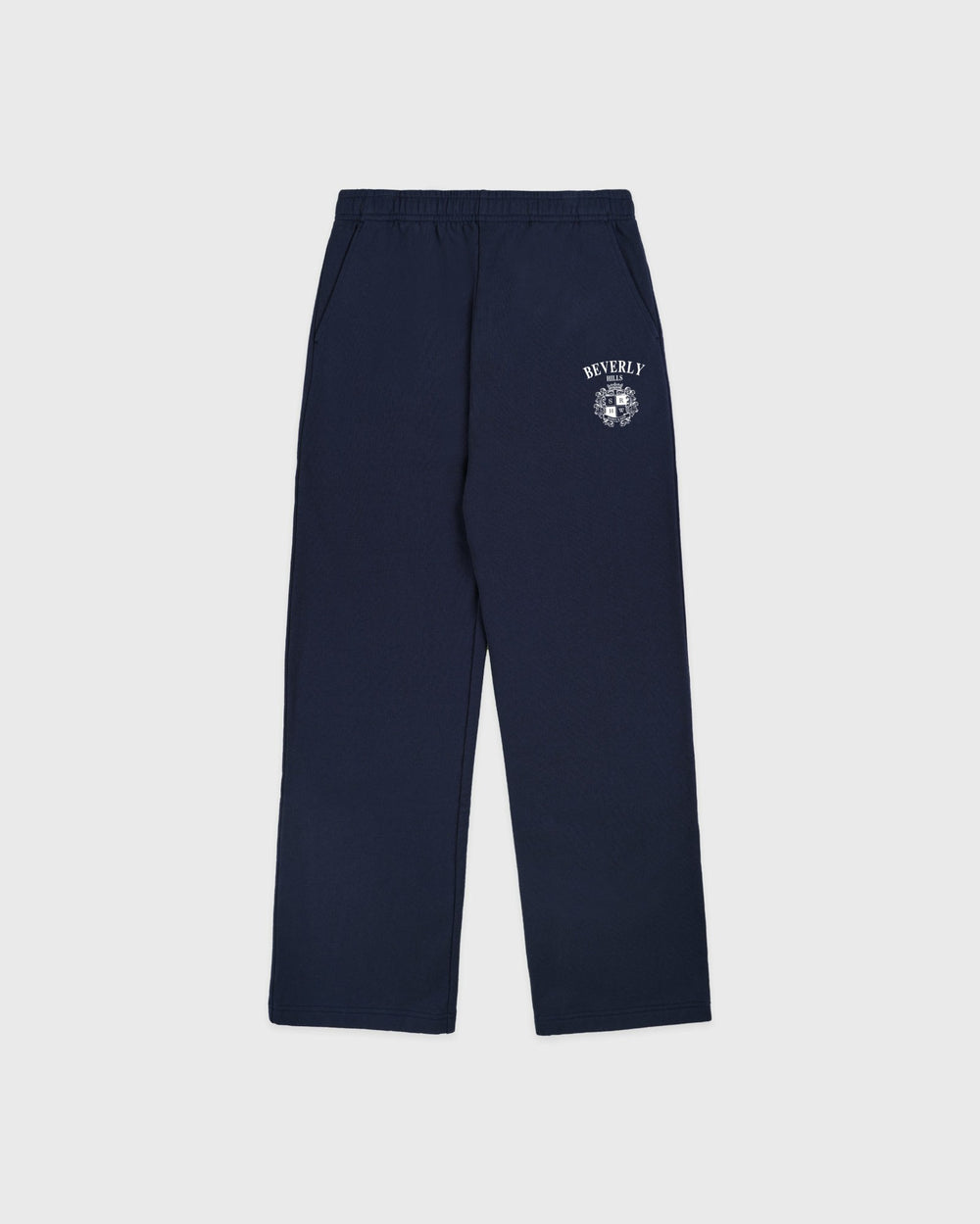 BH Crest Wide Sweatpant - Navy/White Sporty & Rich Online