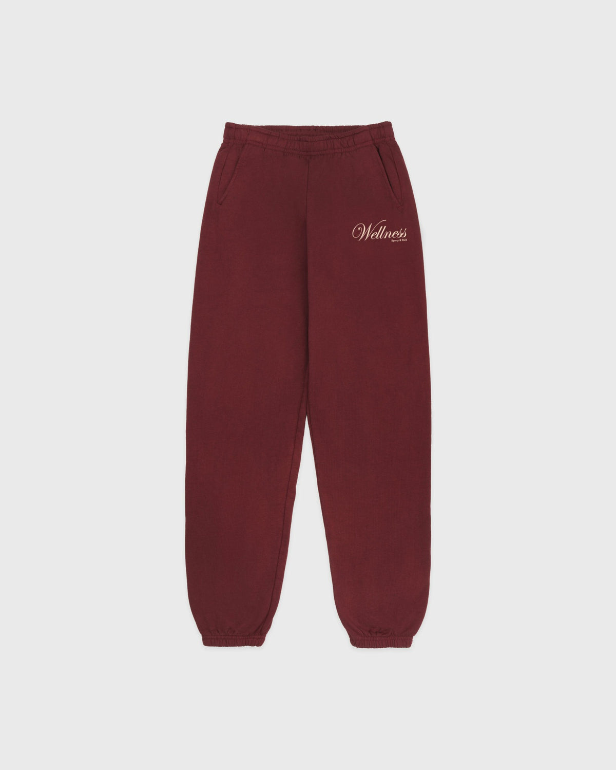Soho Sweatpant - Merlot/Cream Sporty & Rich For Sale