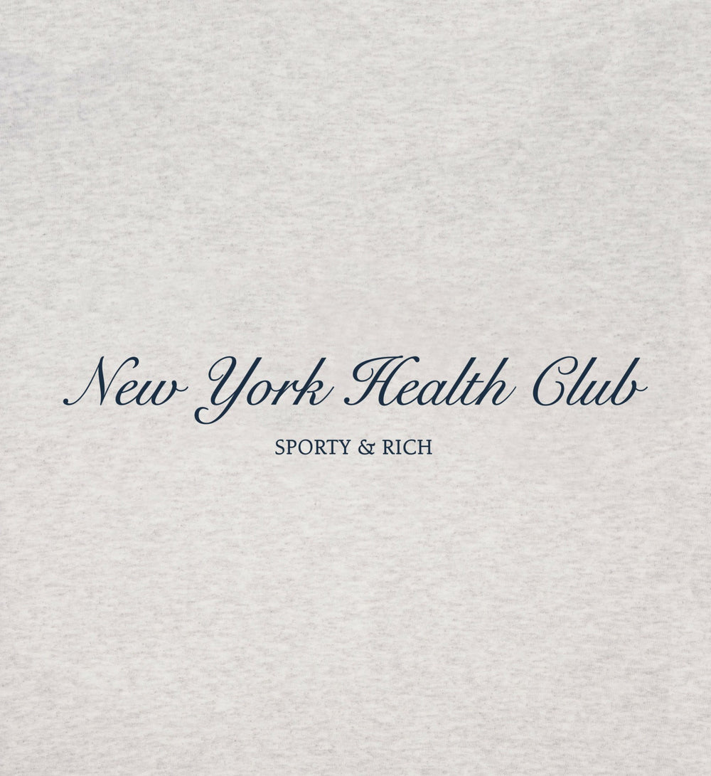 NY Health Club Sweatpant - Heather Gray/Navy Sporty & Rich Outlet