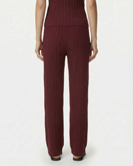 SRC Ribbed Trousers - Bordeaux Sporty & Rich Online