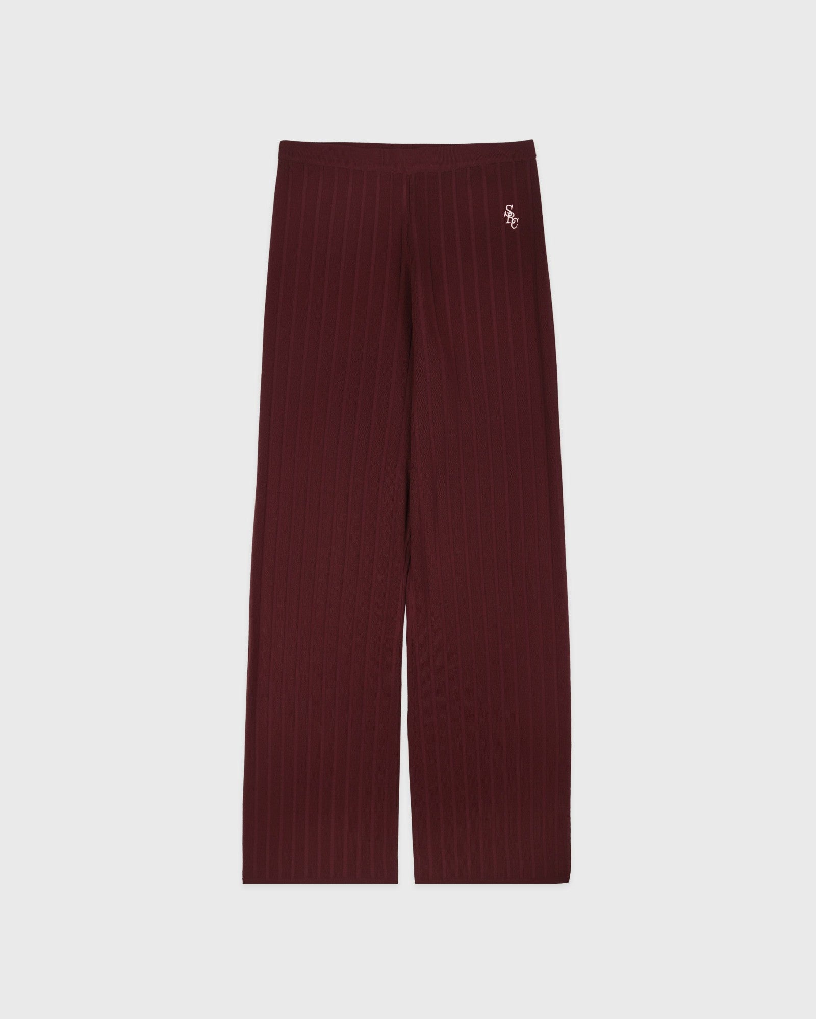 SRC Ribbed Trousers - Bordeaux Sporty & Rich Online