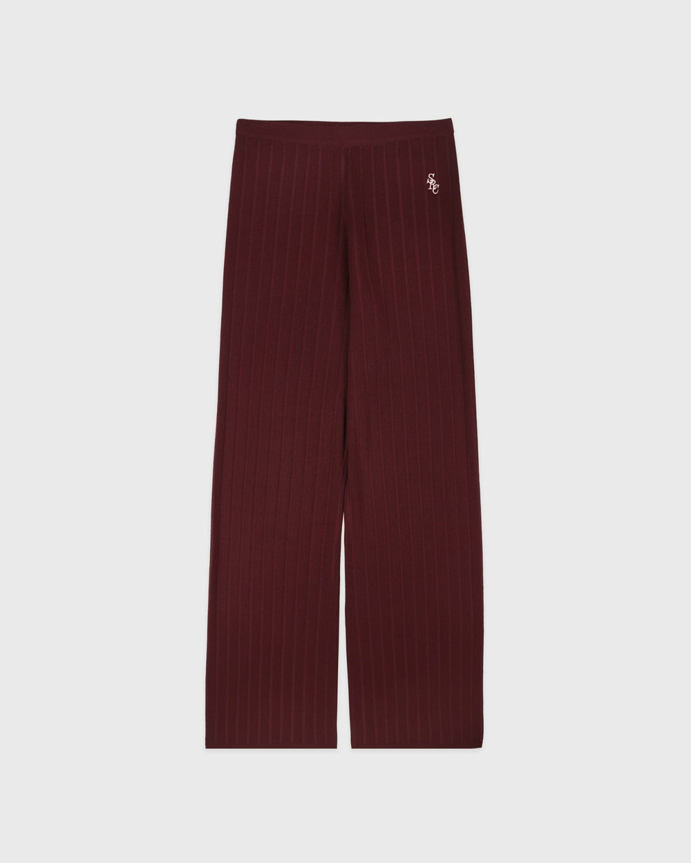 SRC Ribbed Trousers - Bordeaux Sporty & Rich Online