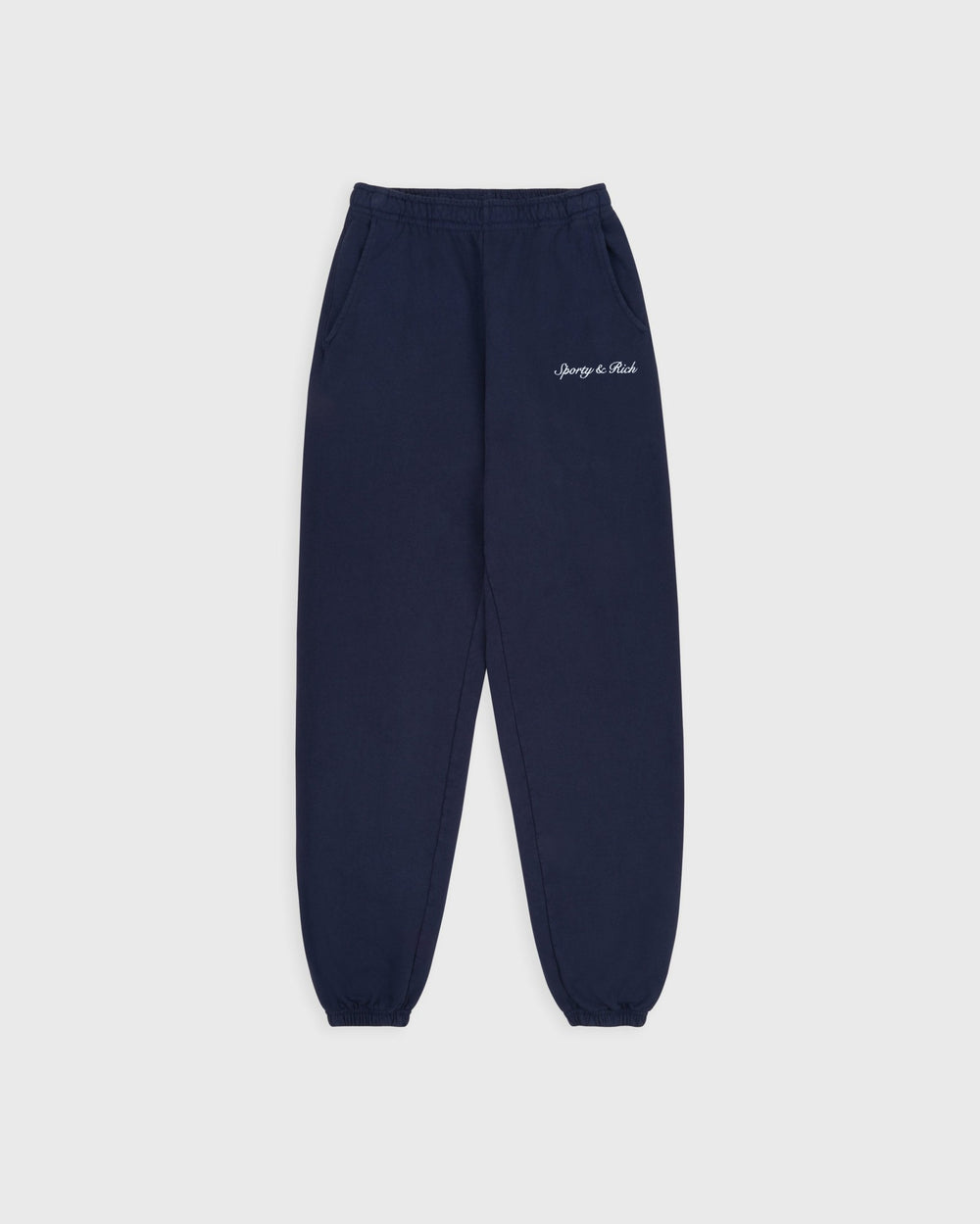 Syracuse Embroidered Sweatpant - Navy/White Sporty & Rich Discount