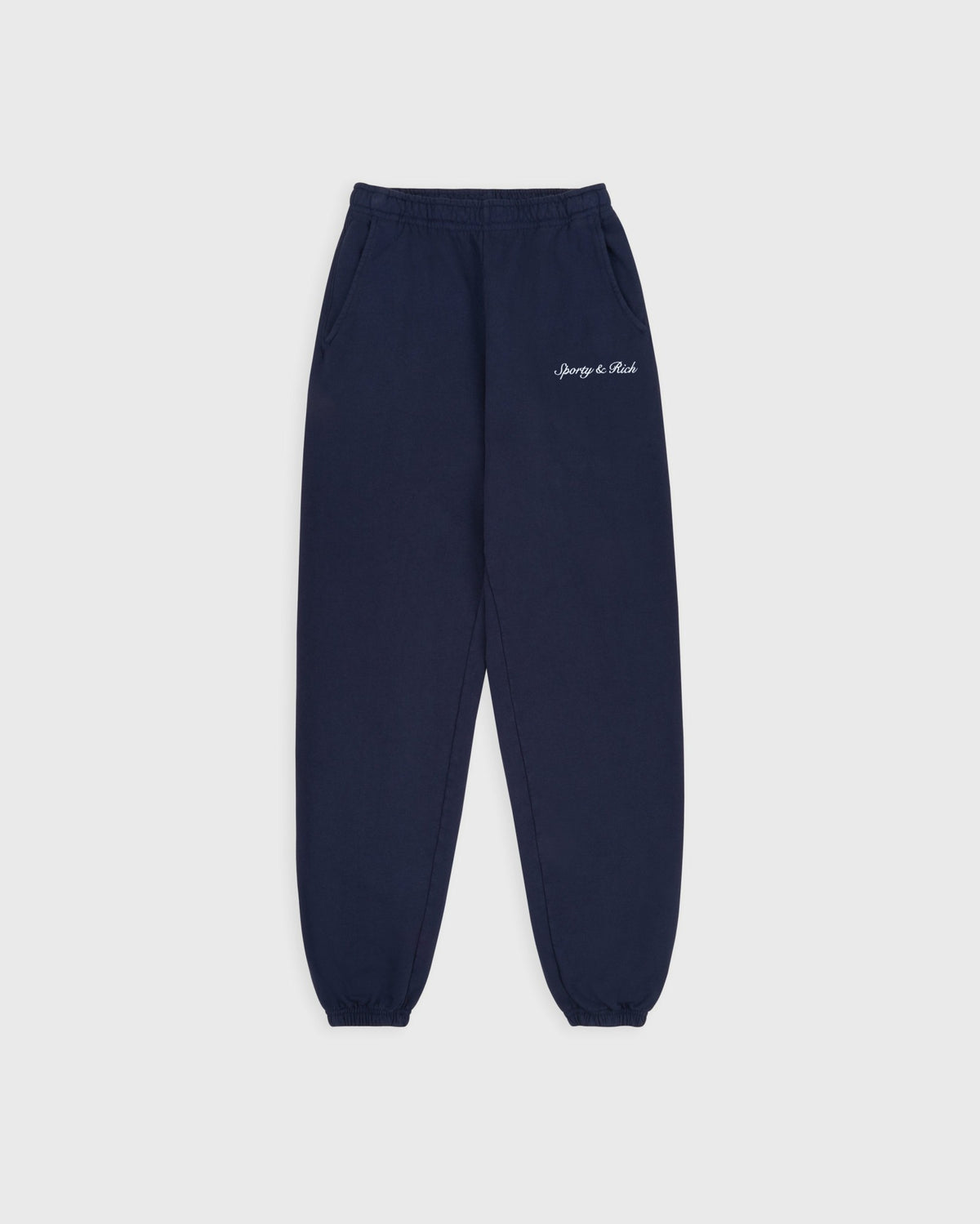 Syracuse Embroidered Sweatpant - Navy/White Sporty & Rich Discount