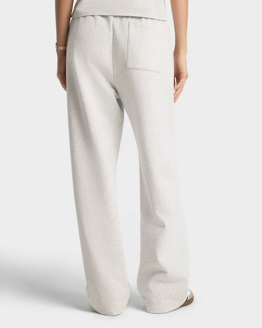 Yale Classic Wide Sweatpant - Heather Gray/Navy Sporty & Rich For Sale