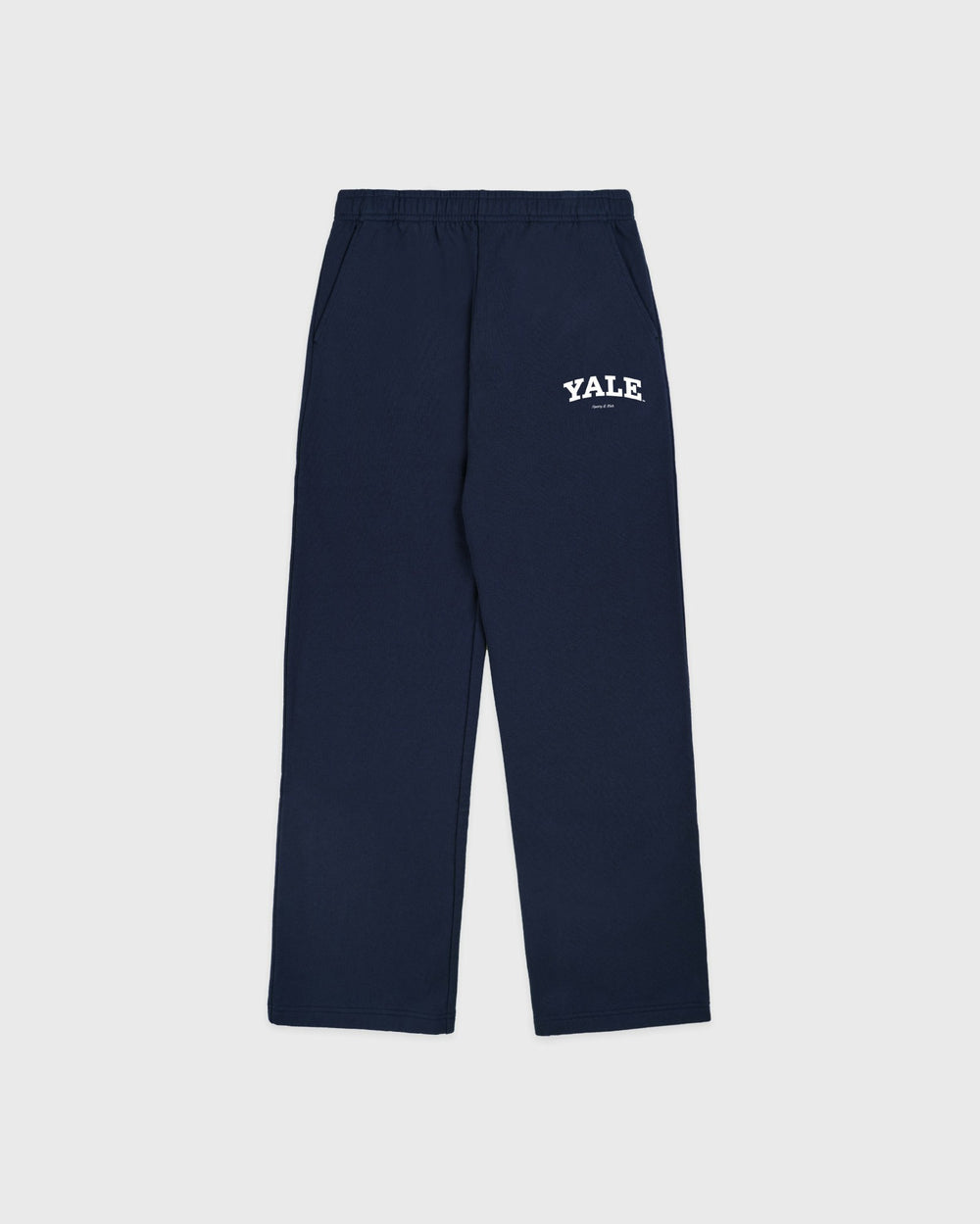 Yale Classic Wide Sweatpant - Navy/White Sporty & Rich Outlet