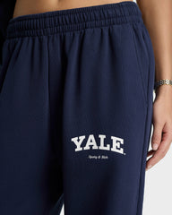 Yale Classic Wide Sweatpant - Navy/White Sporty & Rich Outlet