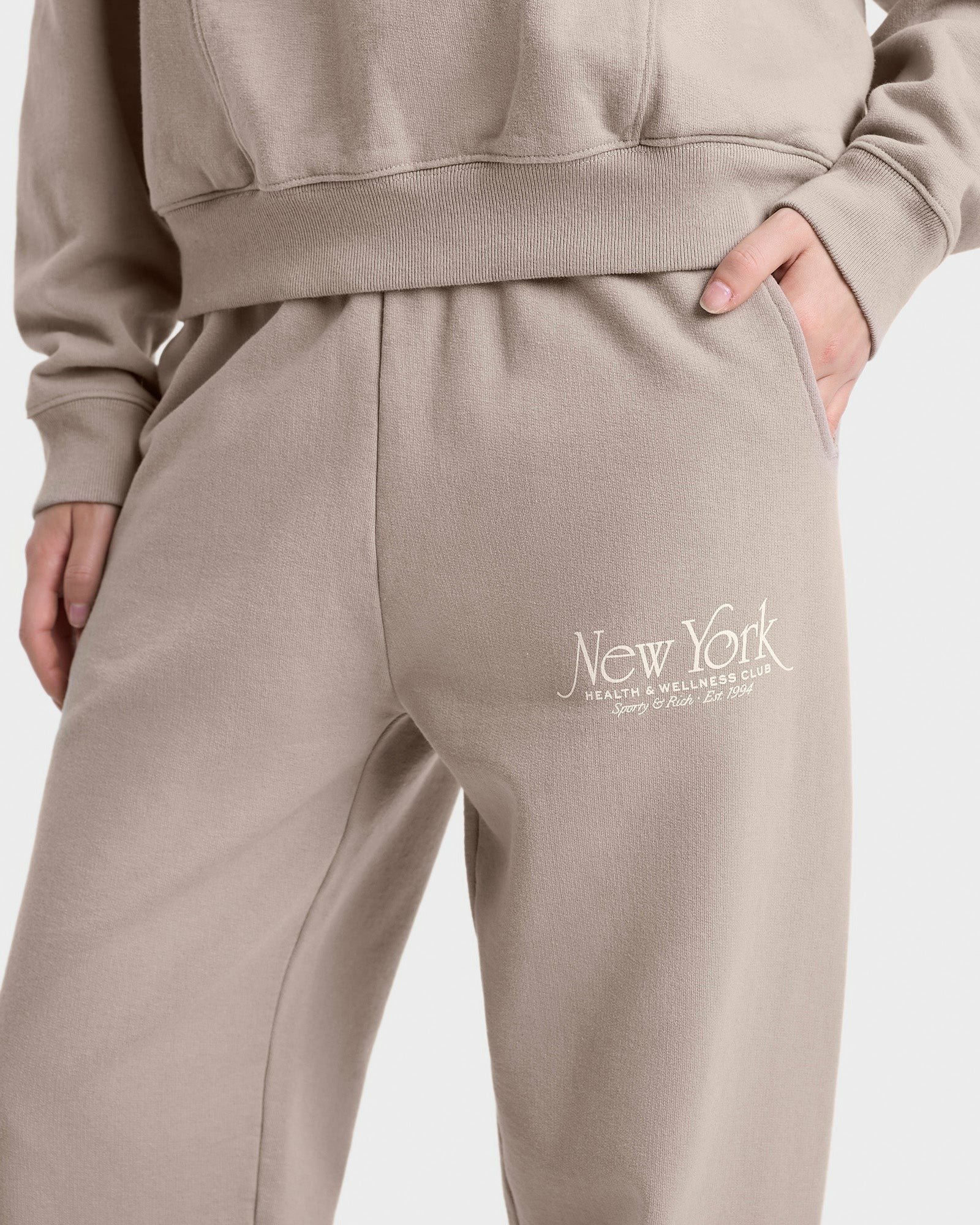 NY 94 Sweatpant - Elephant/White Sporty & Rich Outlet