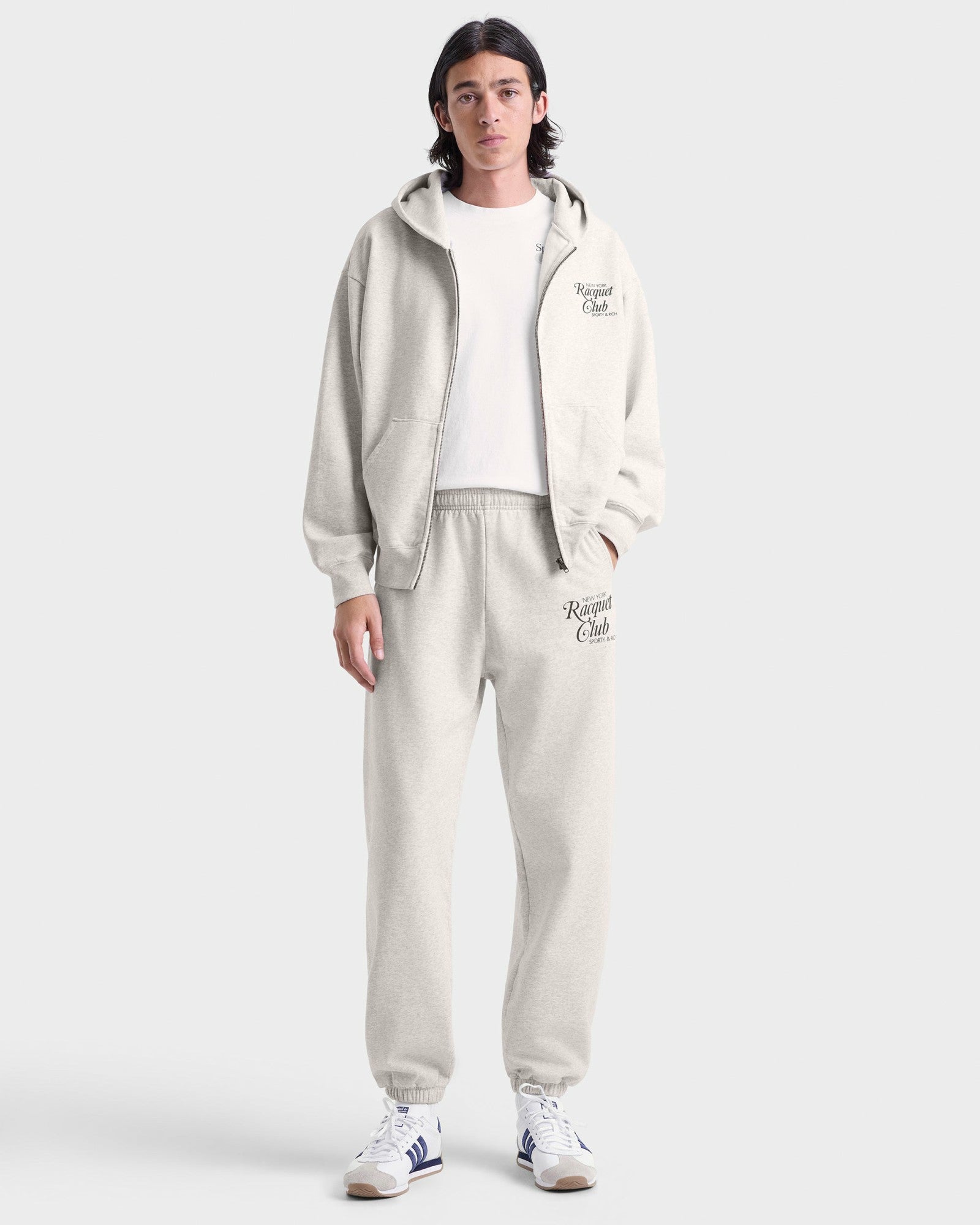 NYRC Sweatpant - Heather Gray/Forest Sporty & Rich Sale
