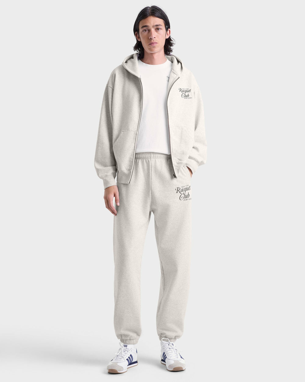 NYRC Sweatpant - Heather Gray/Forest Sporty & Rich Sale