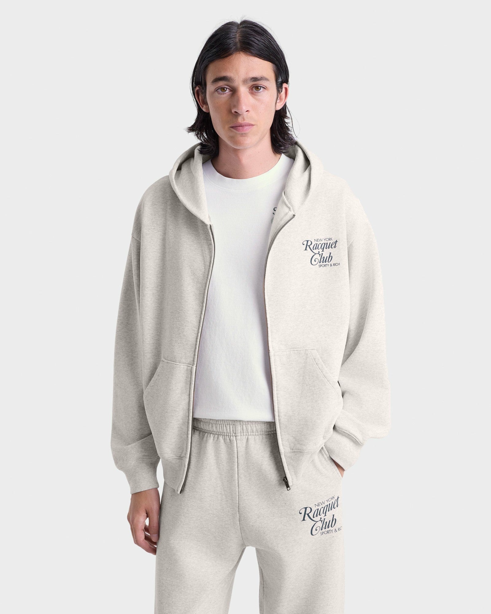NYRC Sweatpant - Heather Gray/Forest Sporty & Rich Sale