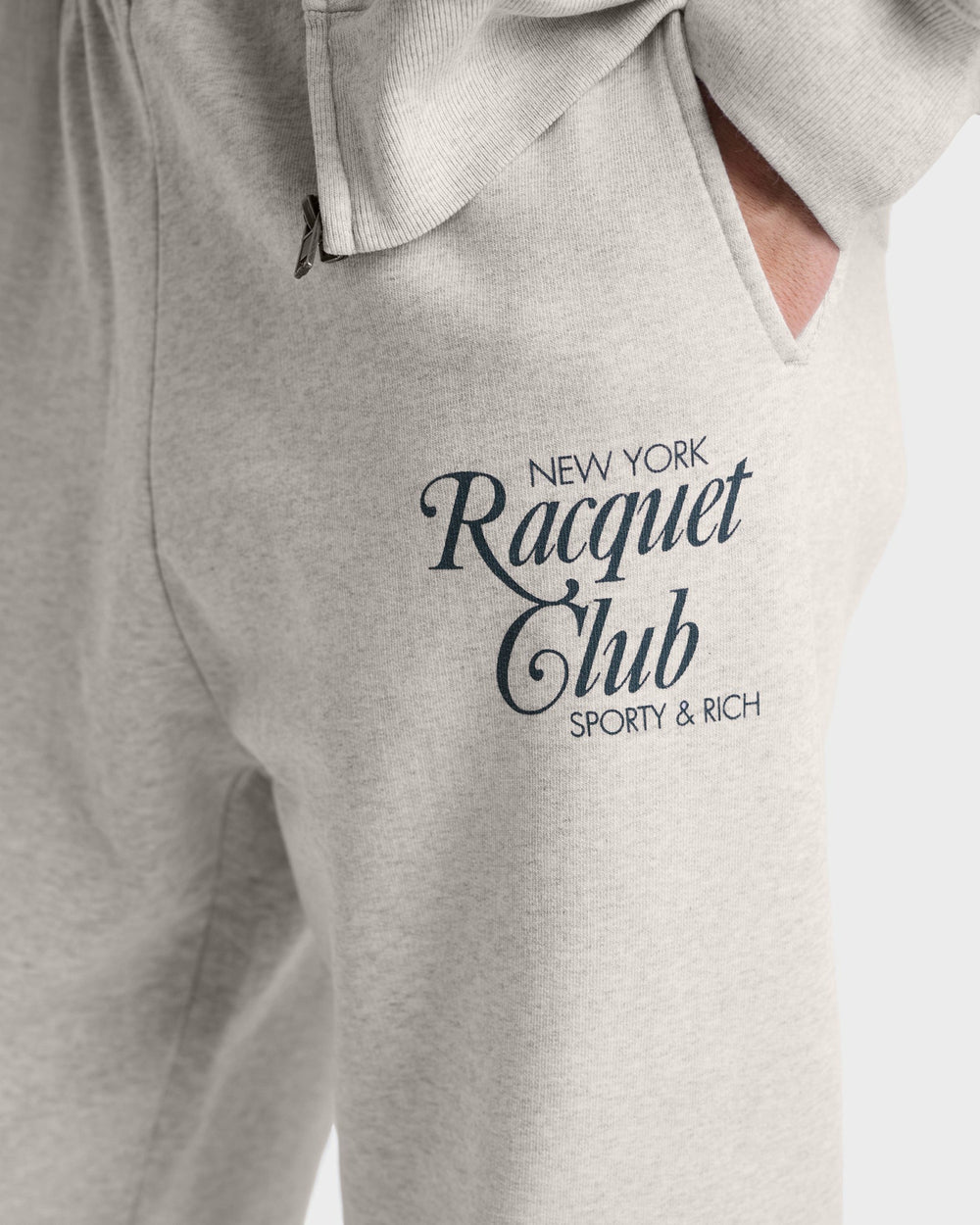 NYRC Sweatpant - Heather Gray/Forest Sporty & Rich Sale