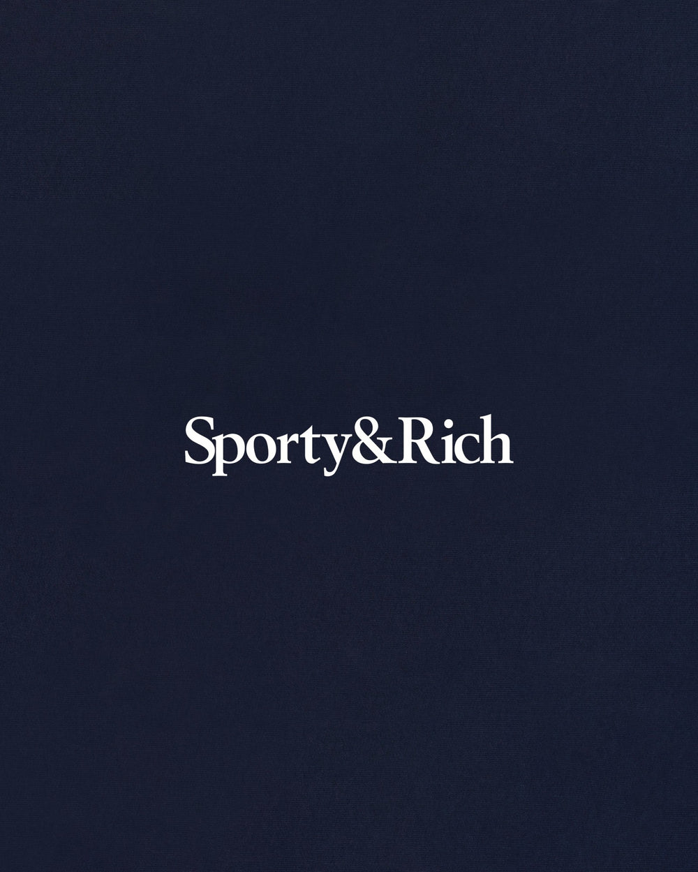 Serif Logo Wide Sweatpant - Navy/White Sporty & Rich Online