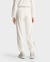 Crown Tennis Track Pant - White/Navy Sporty & Rich Discount