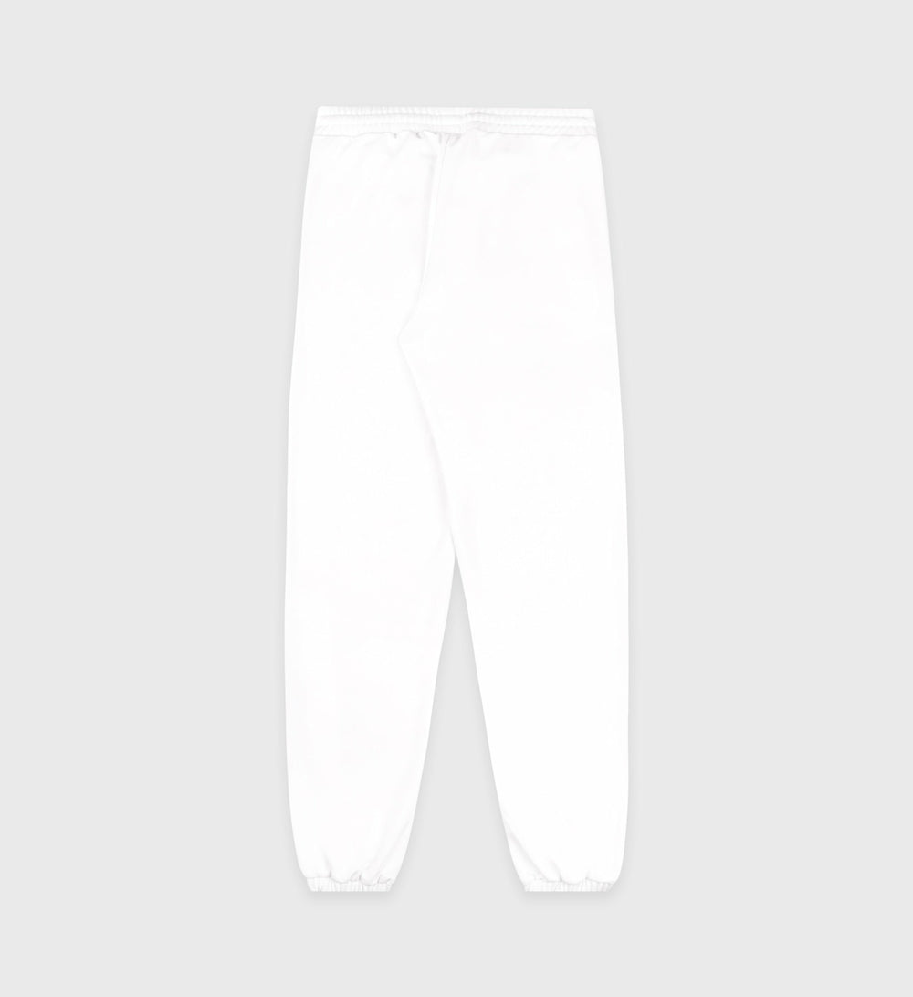 Crown Tennis Track Pant - White/Navy Sporty & Rich Discount