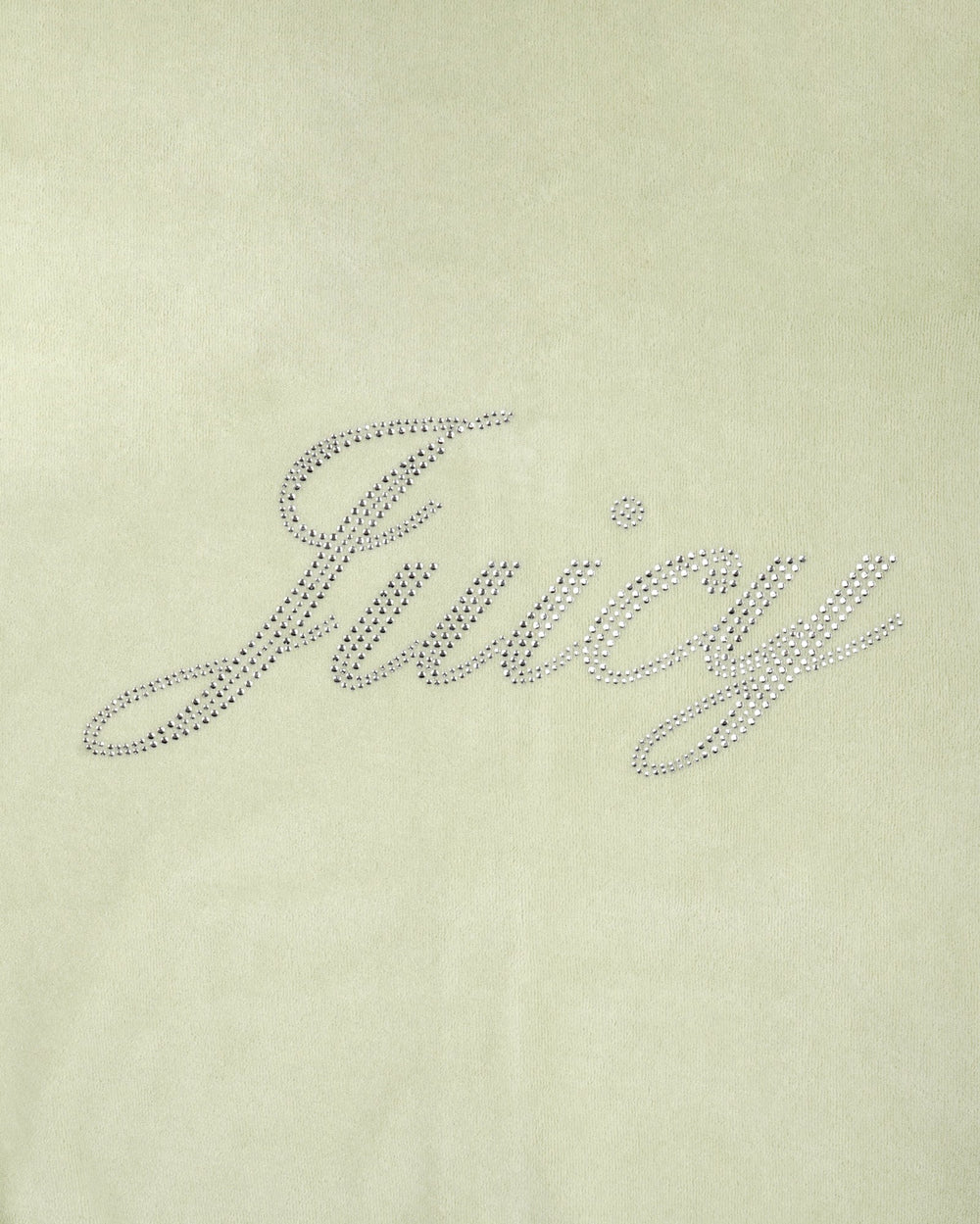 Juicy Script Velour Sweatpant - Sage Sporty & Rich For Sale