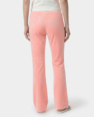 Juicy Script Velour Sweatpant - Rose Sporty & Rich Outlet