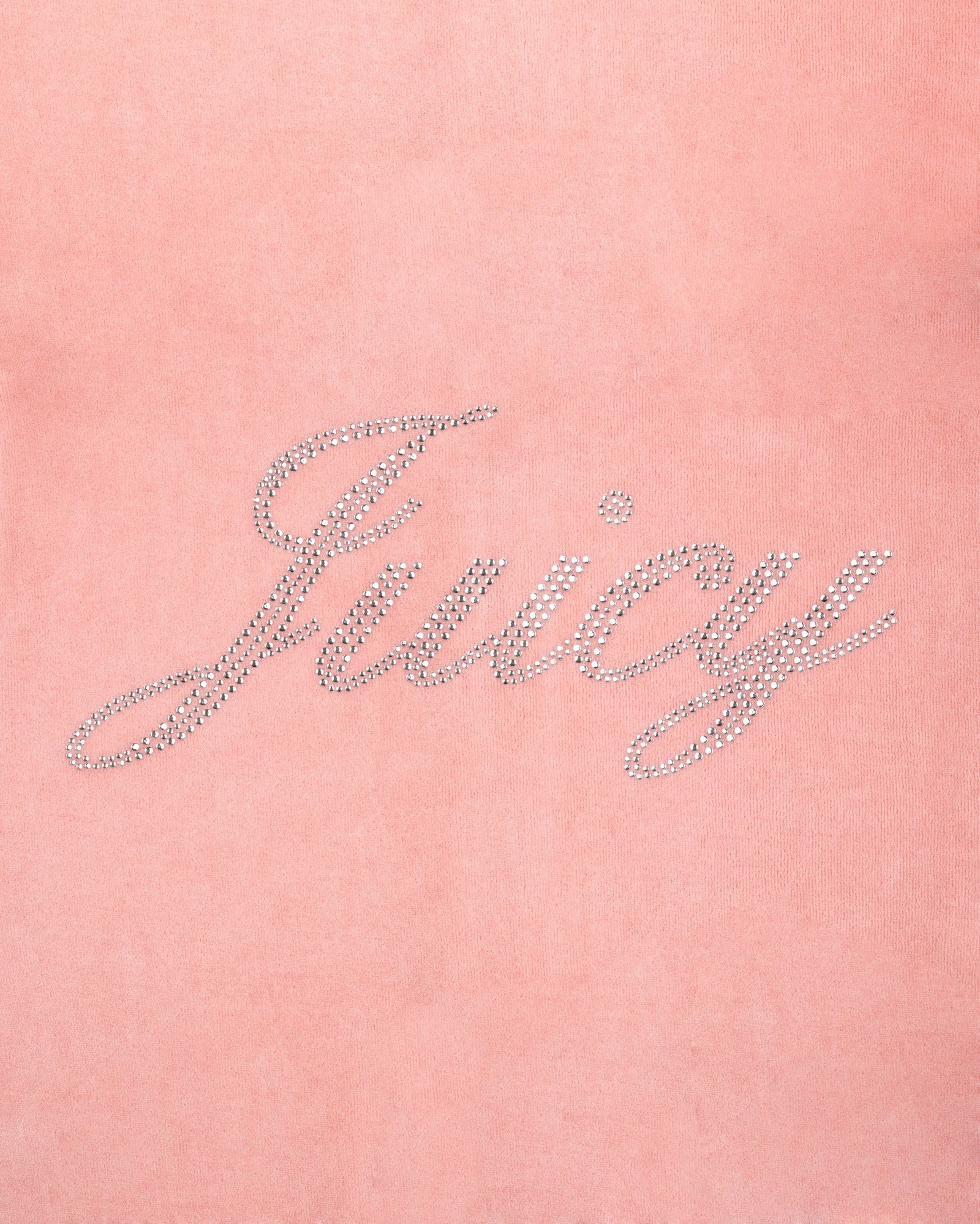 Juicy Script Velour Sweatpant - Rose Sporty & Rich Outlet