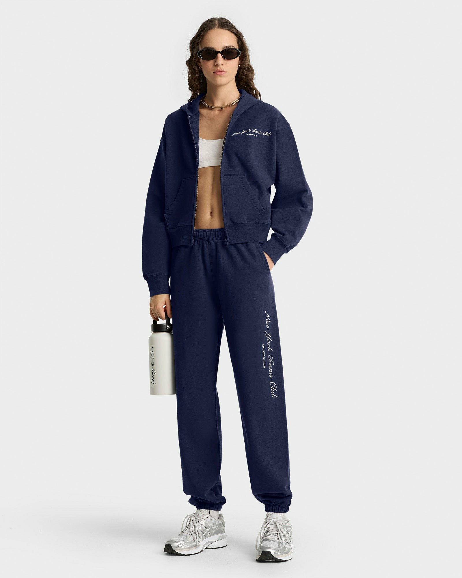NY Tennis Club Sweatpant - Navy/White Sporty & Rich US