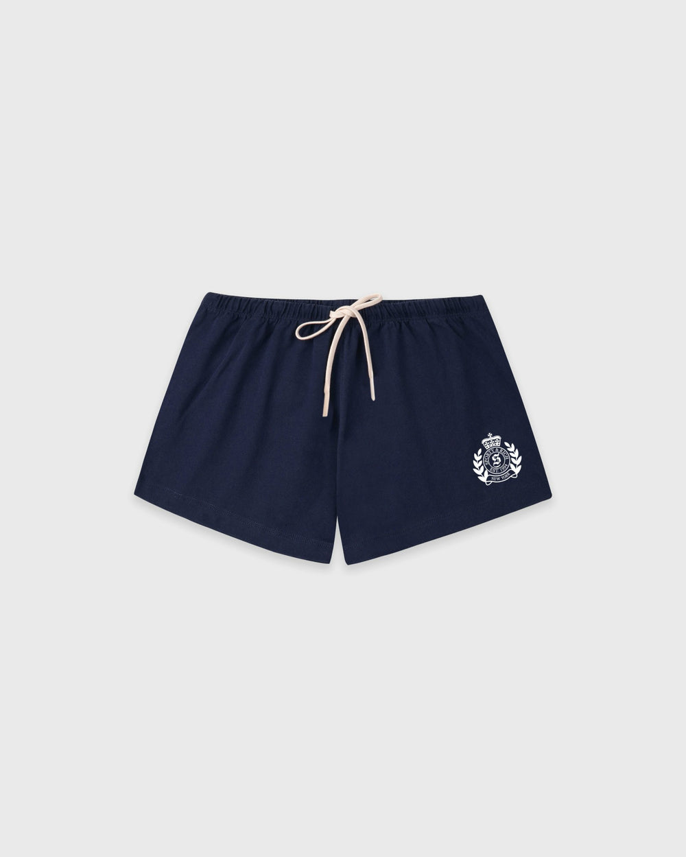 NY Crest Lounge Short - Light Navy/White Sporty & Rich Discount