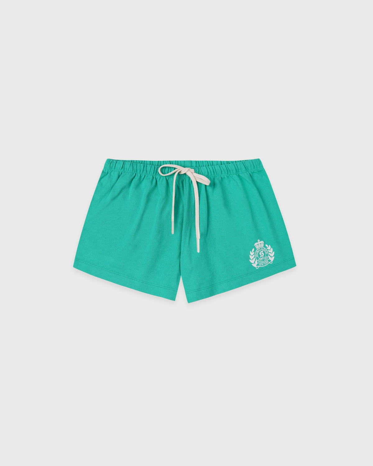 NY Crest Lounge Short - Amalfi Green/White Sporty & Rich US