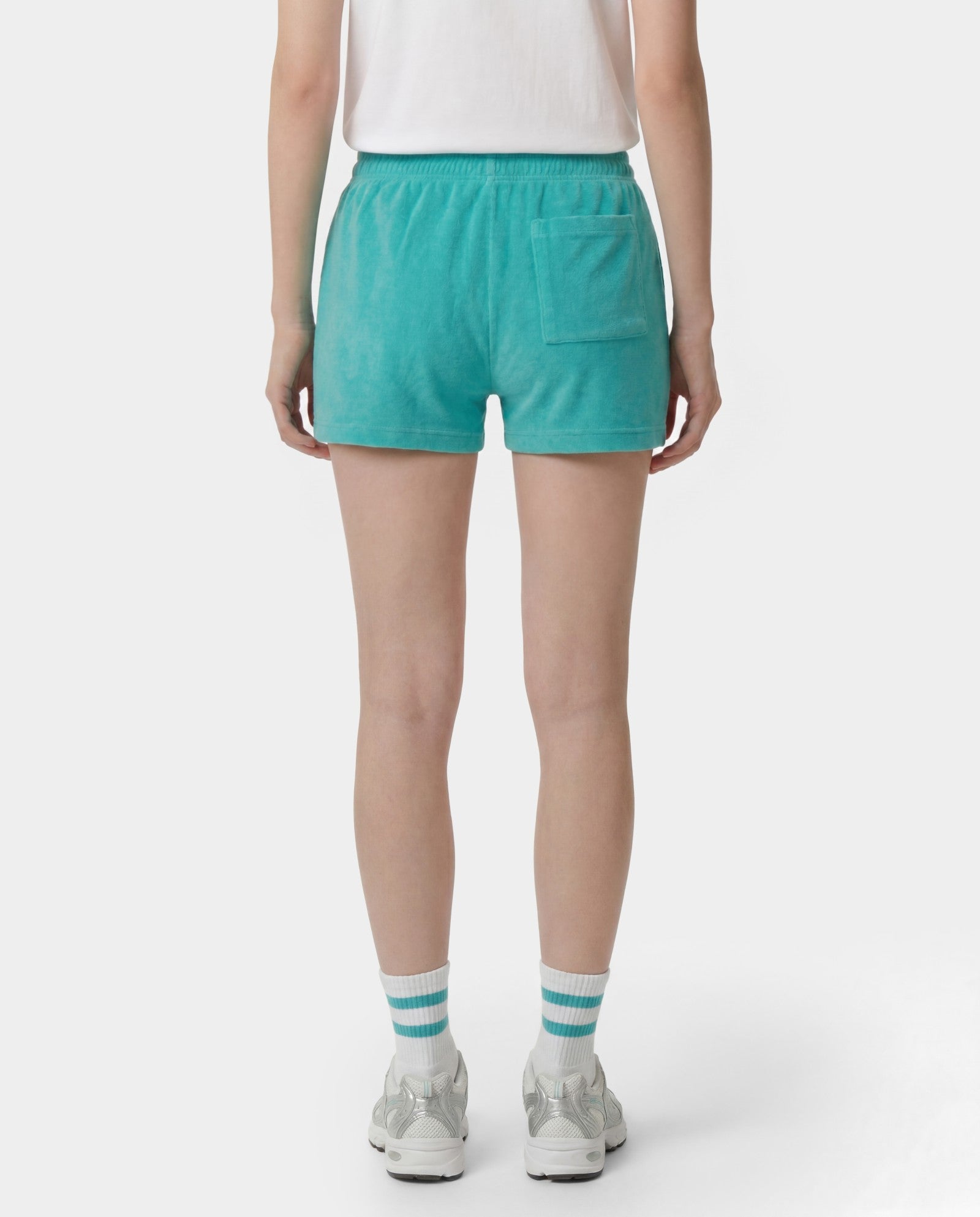 Signature Logo Terry Short - Amalfi Green/White Sporty & Rich Sale
