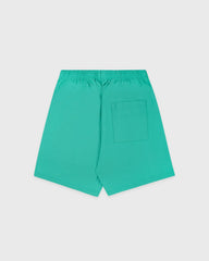 Title Embroidered Gym Short - Amalfi Green/Light Navy Sporty & Rich Discount