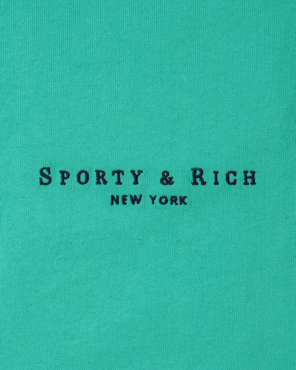 Title Embroidered Gym Short - Amalfi Green/Light Navy Sporty & Rich Discount