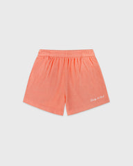 Signature Logo Terry Short - Flamingo/White Sporty & Rich Outlet