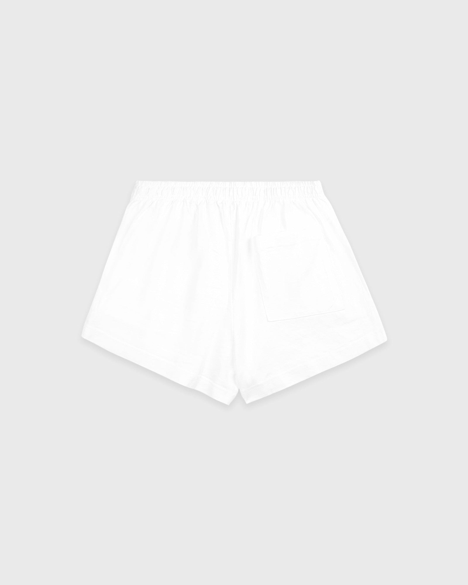 NY Crest Embroidered Disco Short - White/Light Navy Sporty & Rich Online