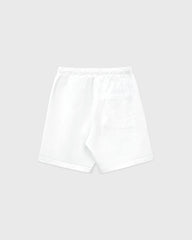 NY Crest Embroidered Gym Short - White/Light Navy Sporty & Rich Discount