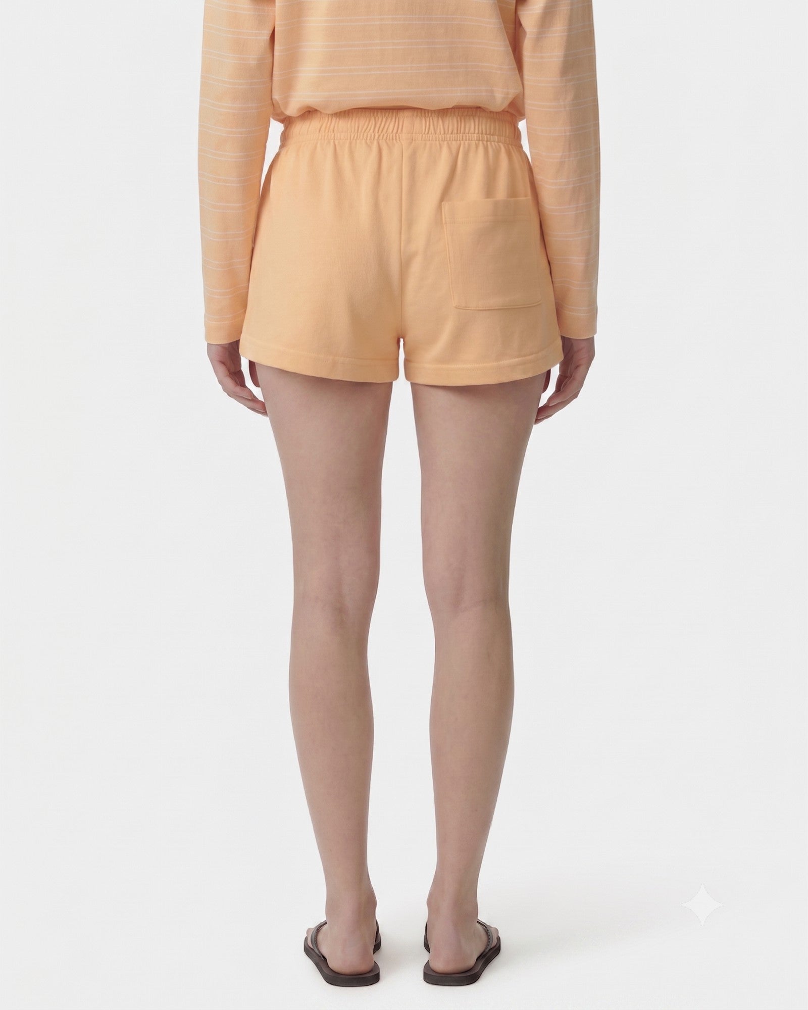 Title Embroidered Disco Short - Limone/Light Navy Sporty & Rich Sale