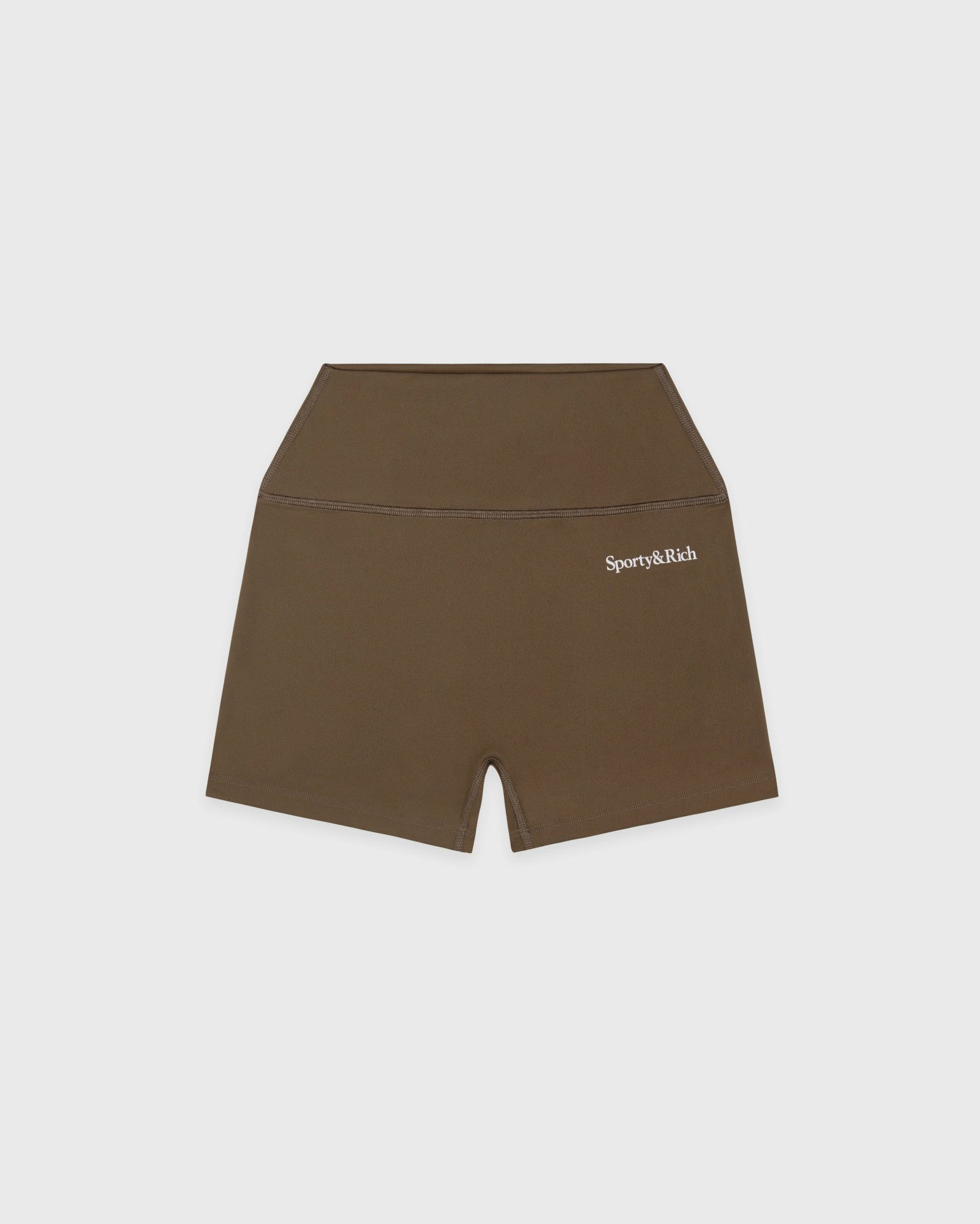 Serif Logo Mini Biker Short - Sand Sporty & Rich Sale