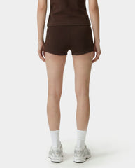 Serif Logo Mini Biker Short - Cioco Sporty & Rich Discount