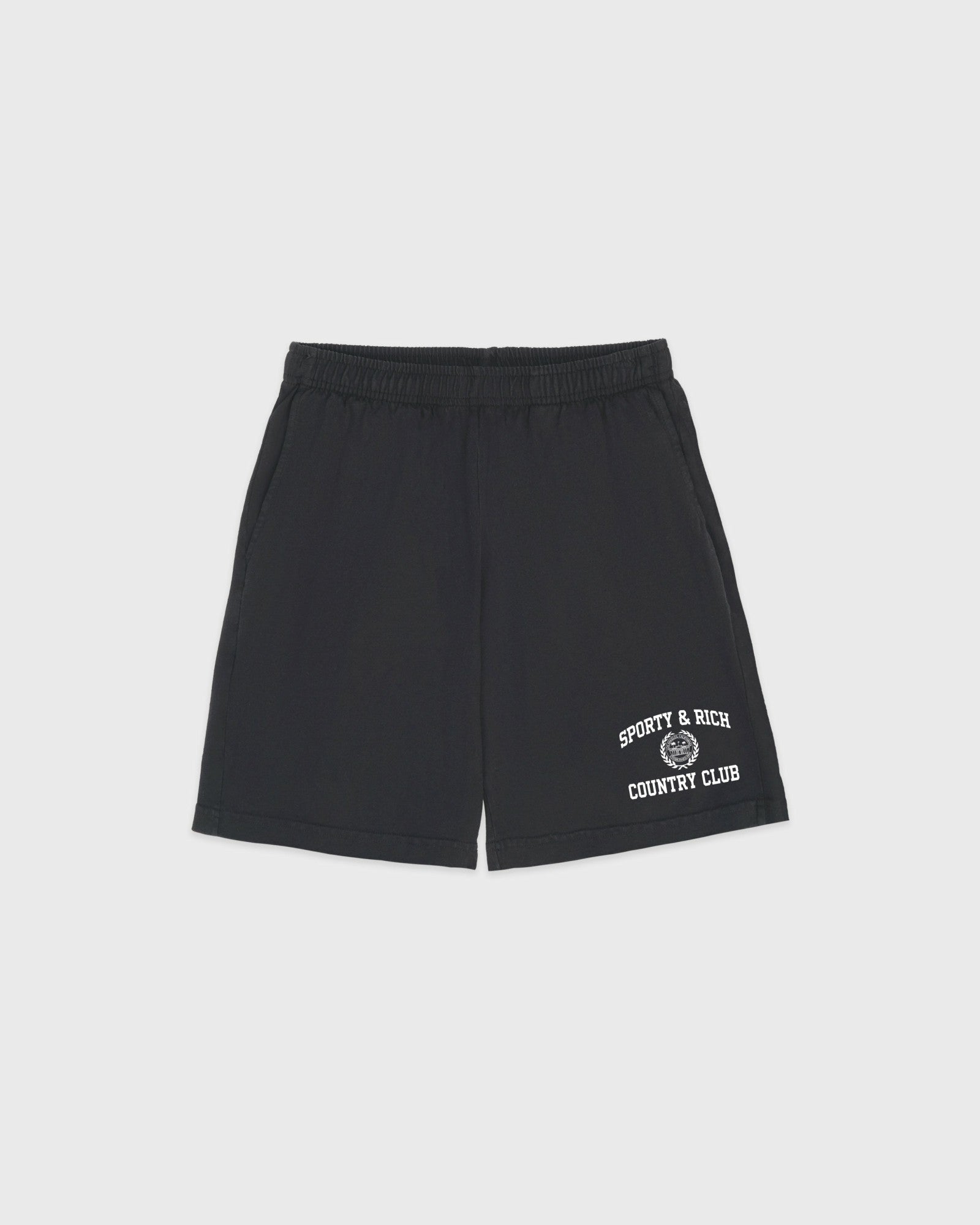 Varsity Crest Gym Short - Carbon Sporty & Rich Outlet