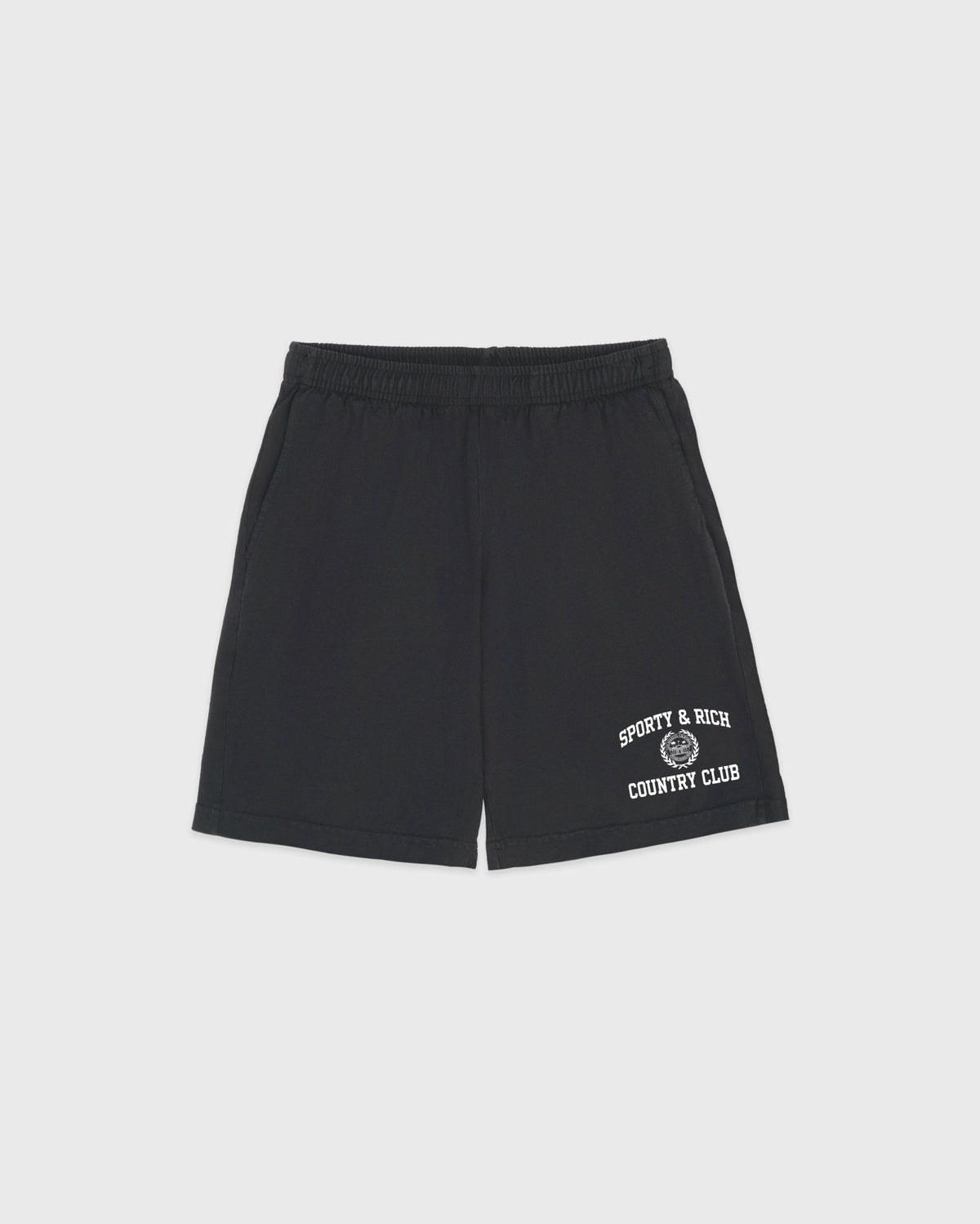 Varsity Crest Gym Short - Carbon Sporty & Rich Outlet