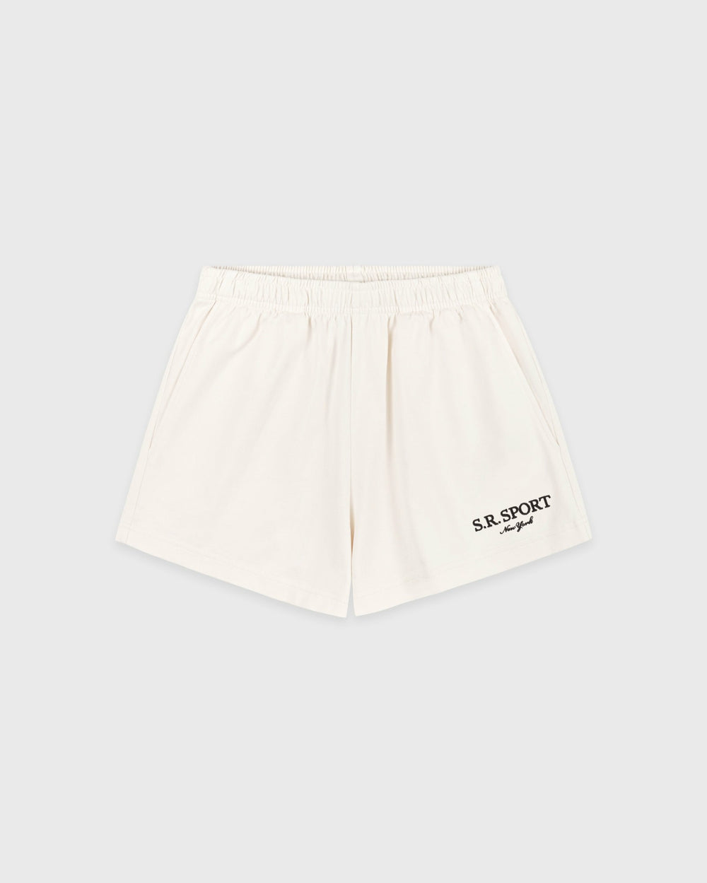 SR Sport Embroidered Disco Short - Ecru Sporty & Rich Sale