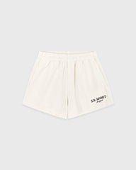 SR Sport Embroidered Disco Short - Ecru Sporty & Rich Sale