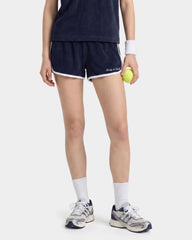 Signature Logo Terry Short - Navy/White Sporty & Rich Online