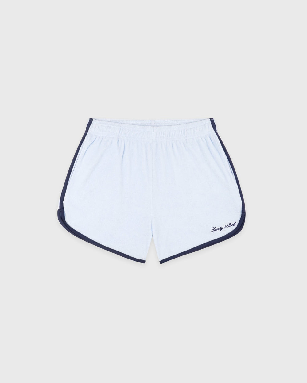 Signature Logo Terry Short - Ciel/Navy Sporty & Rich Discount