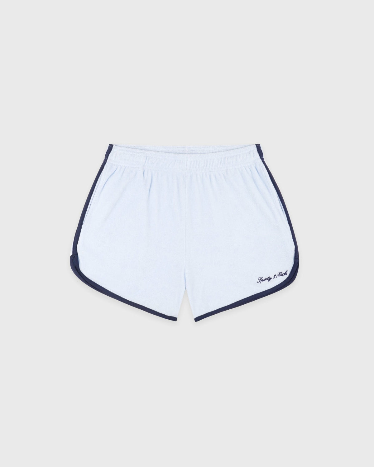 Signature Logo Terry Short - Ciel/Navy Sporty & Rich Discount