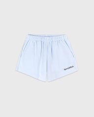 Serif Logo Embroidered Disco Short - Ciel Sporty & Rich For Sale