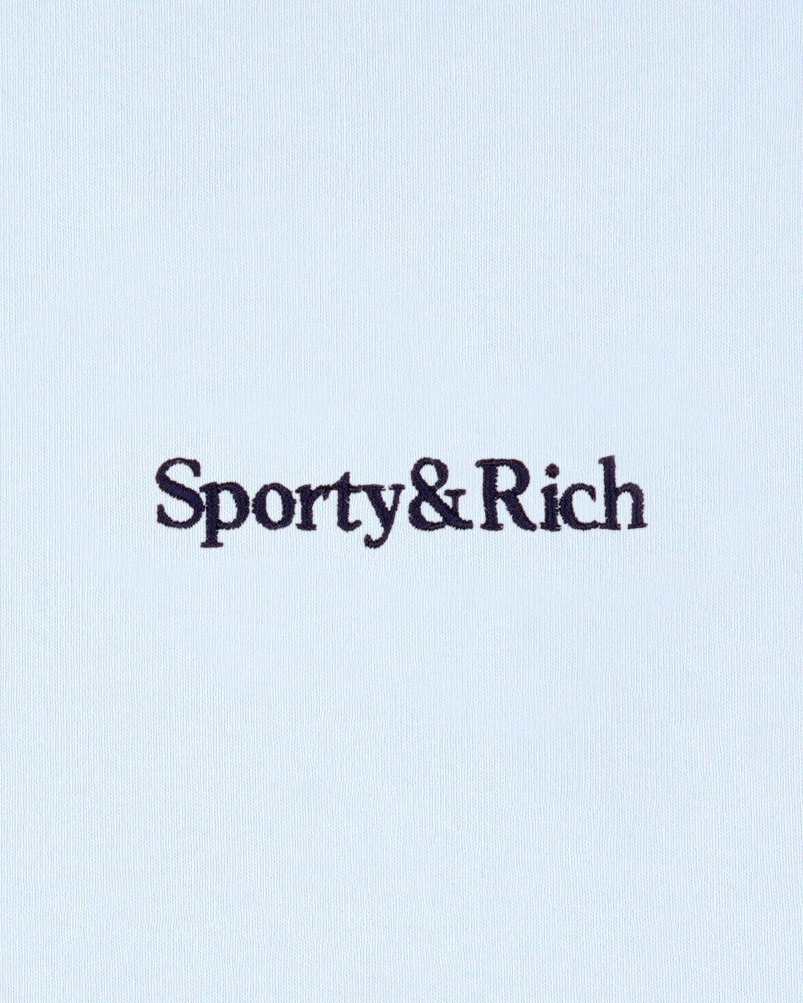 Serif Logo Embroidered Disco Short - Ciel Sporty & Rich For Sale