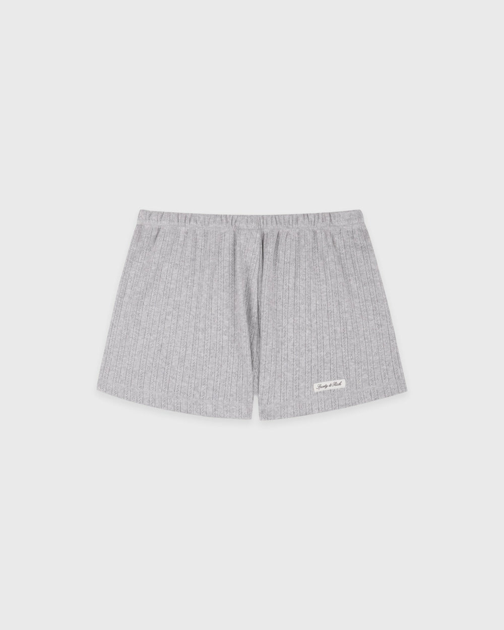 Signature Logo Pointelle Short - Heather Gray Sporty & Rich Sale