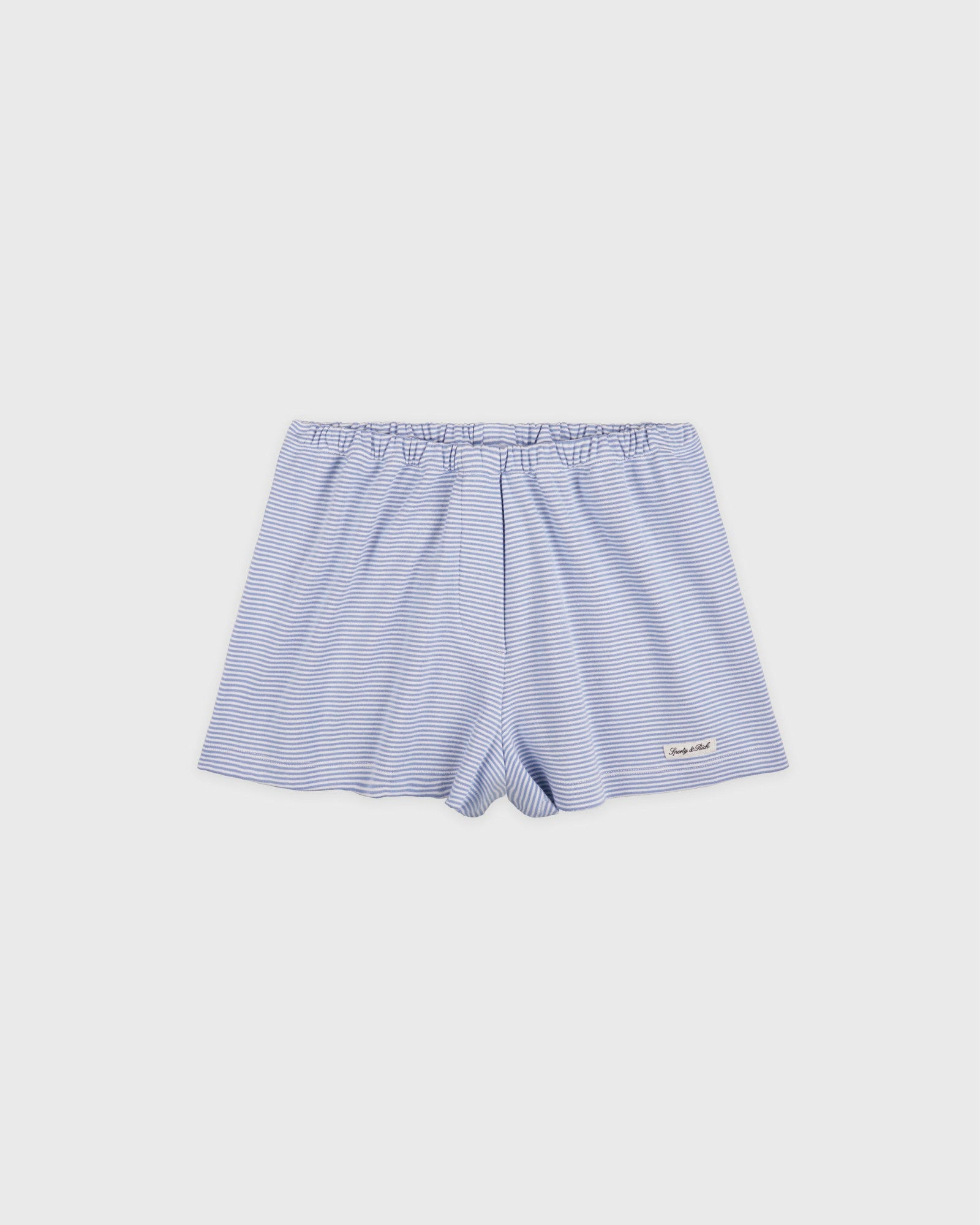 Signature Logo House Short - Periwinkle Stripe Sporty & Rich Outlet
