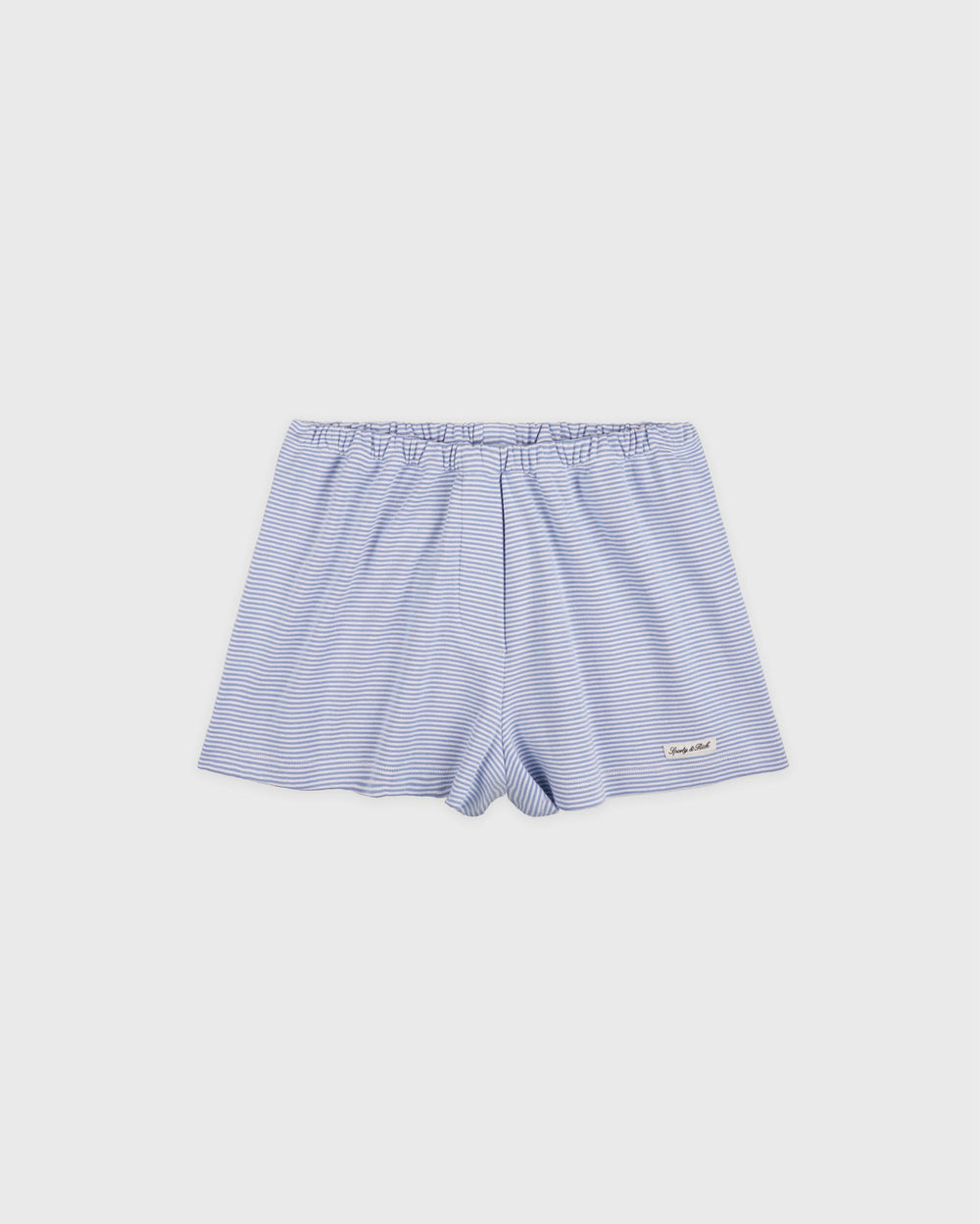 Signature Logo House Short - Periwinkle Stripe Sporty & Rich Outlet